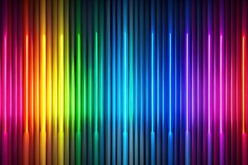 a colorful wall of light with many colors of rainbows
