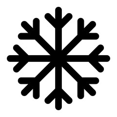 snowflake element icon isolated on white background