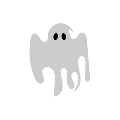 ghost icon illustration flat