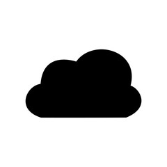 Cloud weather icon signage logo template design trendy.