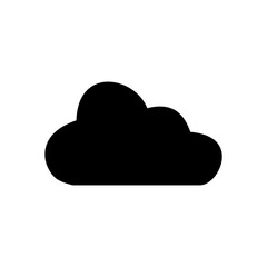 Cloud weather icon signage logo template design trendy.