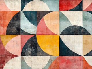 Multicolored Circles on Wall