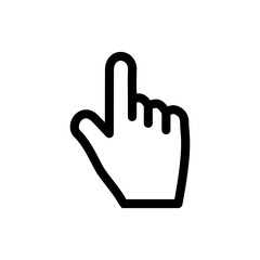 Finger icon logo template design trendy.