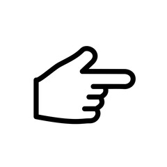Finger icon logo template design trendy.