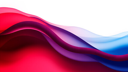 Naklejka premium Smooth waves in rich, velvety tones like deep red and midnight blue, with a soft, textured finish for a luxurious feel