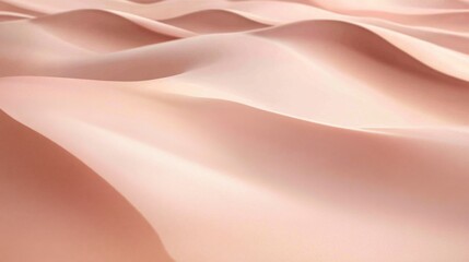 Obraz premium Tranquil Top-Down View of Wave-Like Peach Sand Dunes, Evoking Serenity with Smooth Textures and Movement Patterns