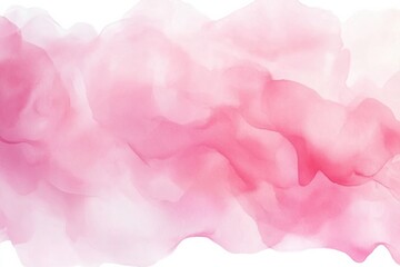 Fototapeta premium Soft Pink Watercolor Abstract Background with Dreamy Gradient, Depth, and Ethereal Brushstrokes on White. Textured Composition.