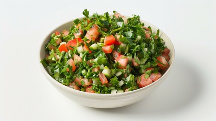 Bowl of Tabbouleh with a Refreshing Parsley Salad