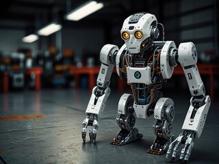 robot cyborg soldier,robot cyborg,officer in uniform with handcuffs