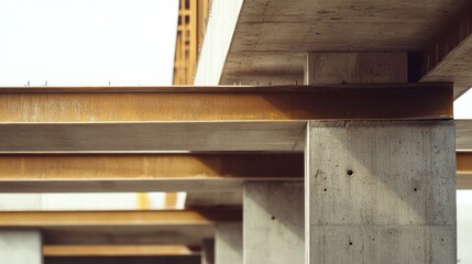 Construction Beams in Progress