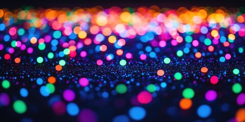 Colorful Lights in Dark Room