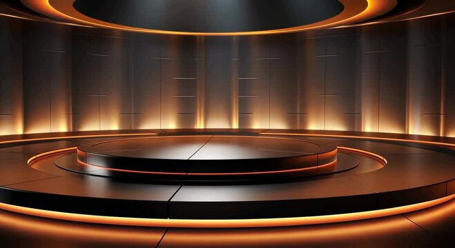High-tech high-end product booth background