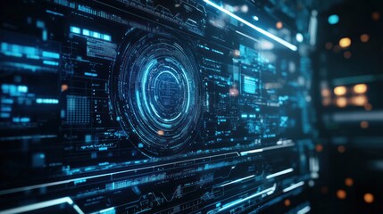 Obraz premium Close-up of a computer screen showing a digital workspace