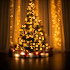 gold christmas lights