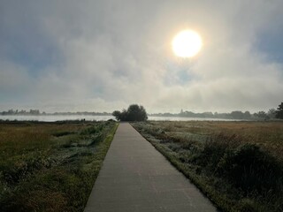 Sunrise on a foggy morning at Crown Hill Park, Wheatridge, CO