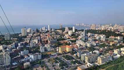 aerial view country thailand