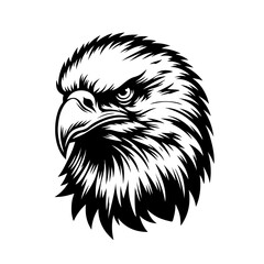 Angry Bald Eagle Vector Logo
