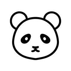 Obraz premium panda icon