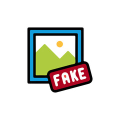 Fake image vector design. 