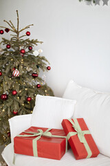 Red Christmas Decor Collection. Home Interior