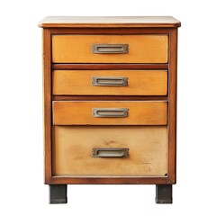 Bureaus isolated on a white background, close up