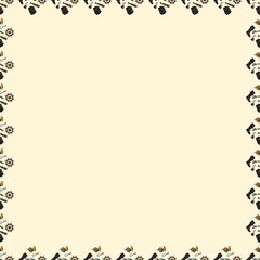 Pirate pattern illustration on beige background. Fantasy patterns and themes for wallpaper, fabric, etc