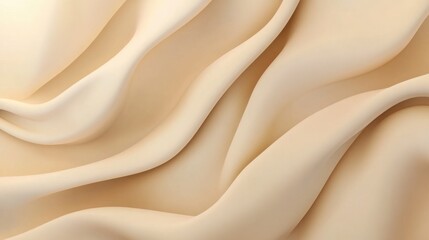 Warm beige background, uniform color with no patterns or features
