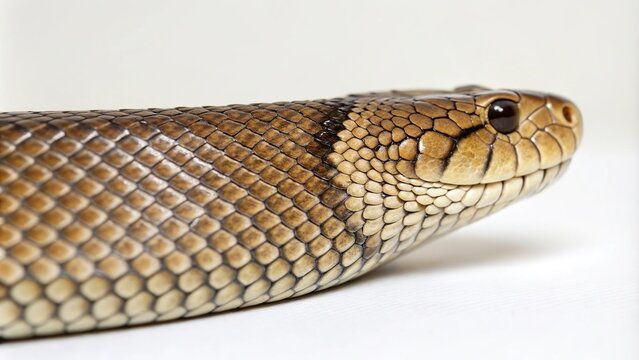 A snake's scales shimmering in the light as part of a seamless skin pattern, slithery design, reptilian pattern