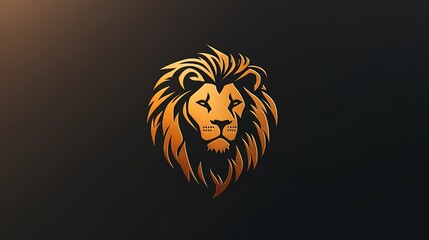 Elegant Lion Face Art for Luxury Brand Logos Illustration