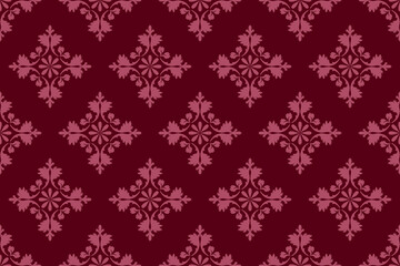 Geometric ethnic oriental ikat pattern traditional Design for background,carpet,wallpaper,clothing,wrapping,Batik,fabric,Vector illustration.embroidery style.