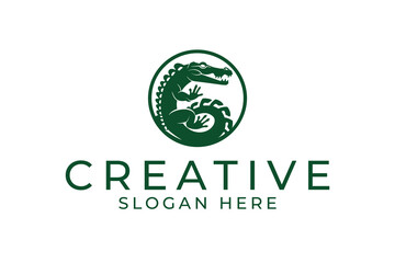 crocodile creative logo