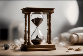 mesmerizing stylish creative horologe innovation time sleek decorative png sand suspended workspace levitation captivating unique efficiency design technology hourglass 