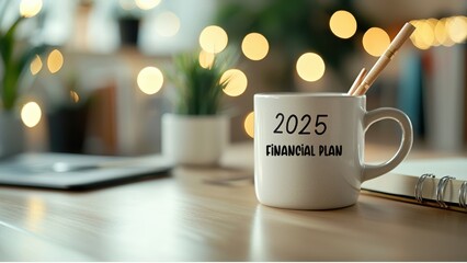 Fototapeta premium A mug labeled 