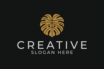 leaf minimalist logo