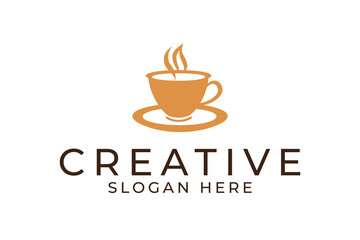 Coffee tea cafe logo