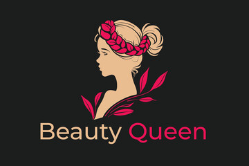 Pretty Girl Leaves Creative Hair Stylish Beauty Salon