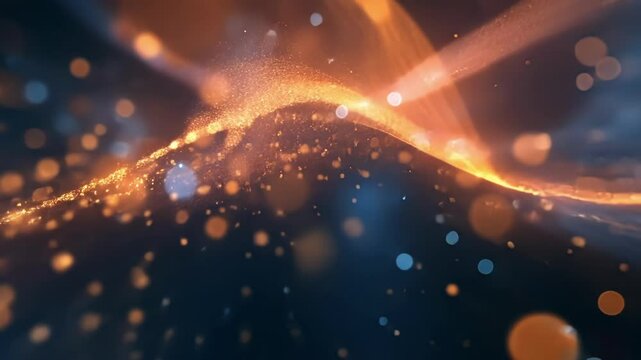 Millions of tiny particles collide and ricochet their paths creating a mesmerizing pattern of motion.