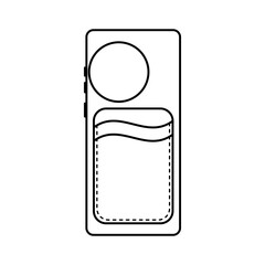 Outline Phone Case with Card Holder