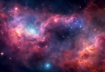 Obraz premium graphic design universe outer nebula highly starry lactic nature space black colorful glowing dark astrology beautiful bright deep planet light dust sky abstract purple