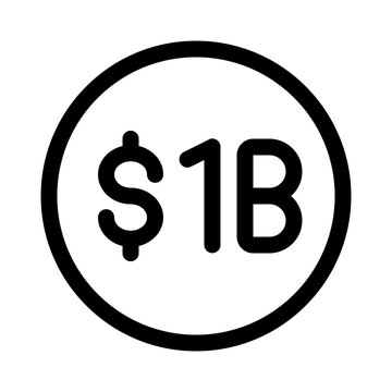 one billion icon with line style, perfect for user interface projects