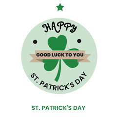 Happy st. patrick's day vector design for irish 