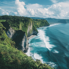 view of the coast of the atlantic ocean