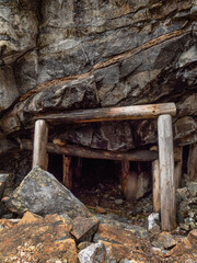 Southern Urals, Bashkir State Nature Reserve: abandoned mines for the extraction of chromite ore near Mount Bashart.