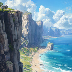 view from the top of the mountain