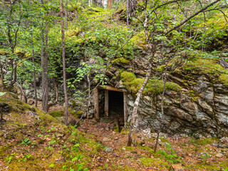 Southern Urals, Bashkir State Nature Reserve: abandoned mines for the extraction of chromite ore near Mount Bashart.