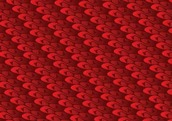 red background