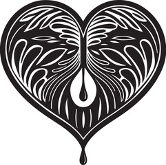 heart love valentine floral