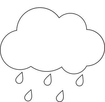 recommend clip art: Outline rain and cloud isolated on white background,line art rain and cloud illustration,raindrop lineart design vector with cloud