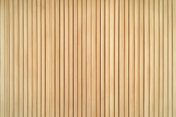 Fototapeta premium Wooden wall background with vertical slats, texture of natural wood paneling for interior design or backdrop. Wooden paneling wall. 