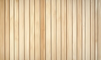 Obraz premium Wooden wall background with vertical slats, texture of natural wood paneling for interior design or backdrop. Wooden paneling wall. 